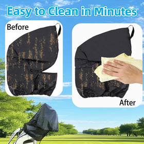 CartClan elastic snaps and Velcro attachment system for a snug fit.