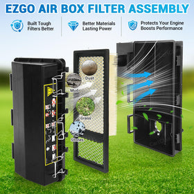 CartClan EZGO air filter element provides high-efficiency filtration for engine longevity