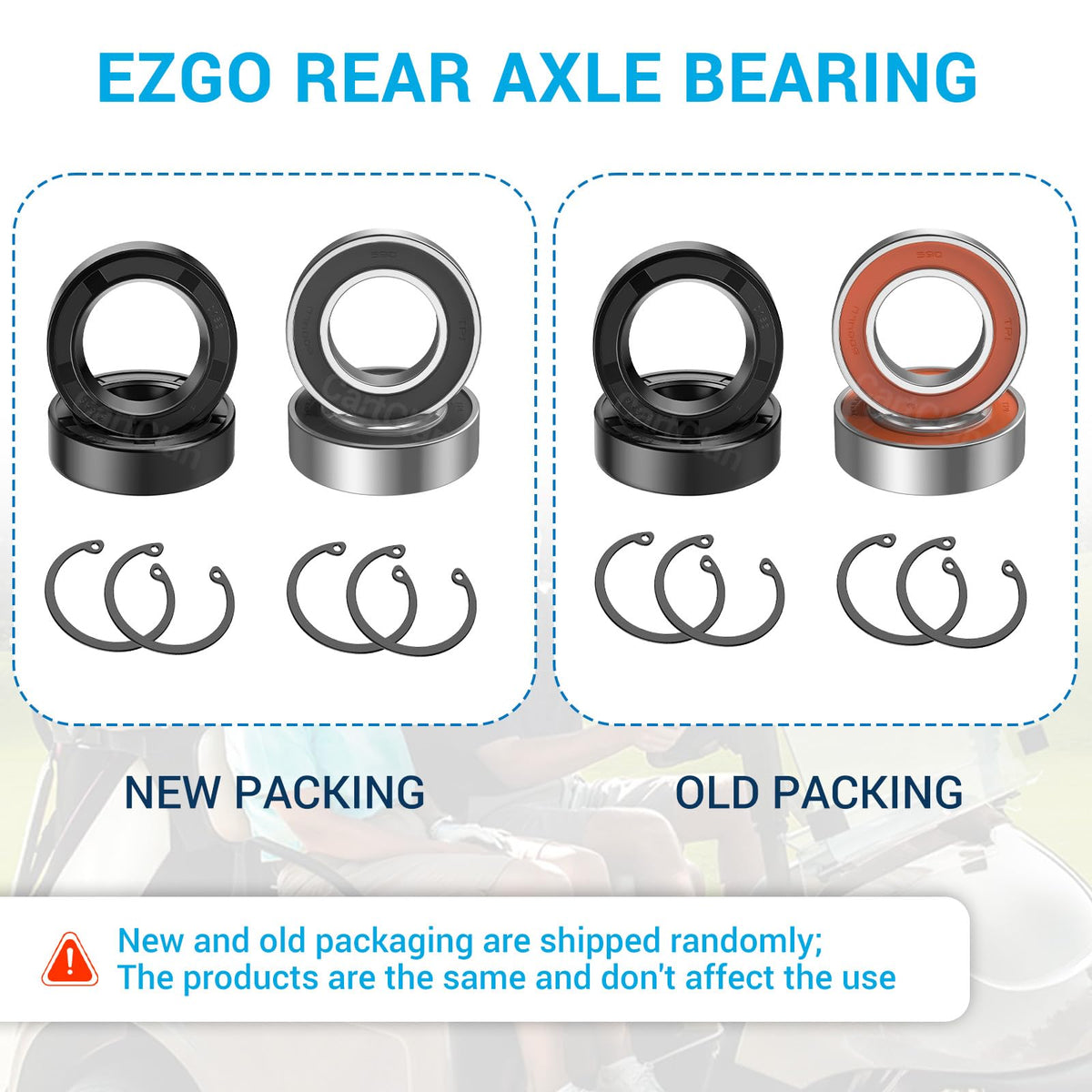 CartClan EZGO assembly view showing proper fit for EZGO rear axle