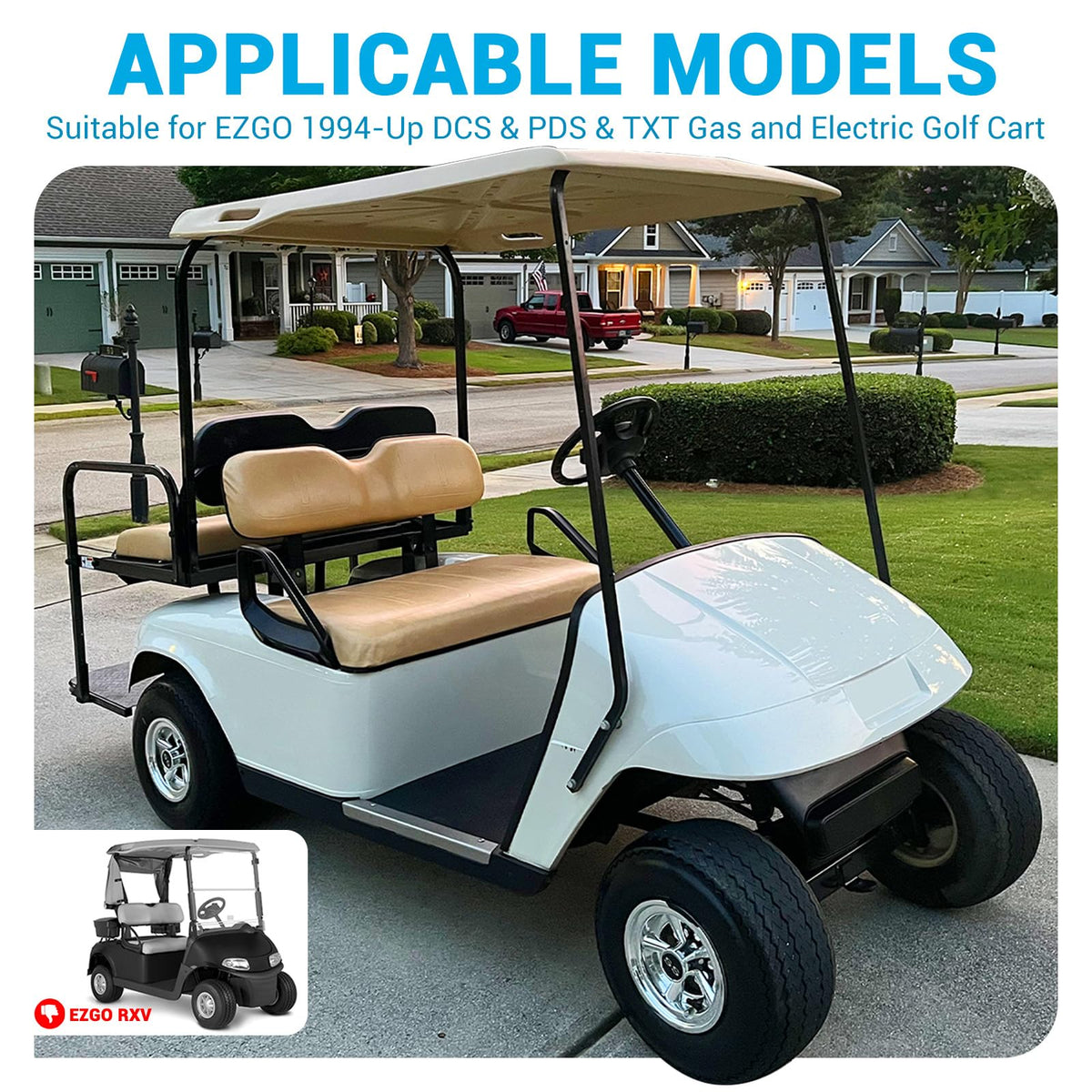 CartClan EZGO hill brake catch bracket provides firmer parking hold.