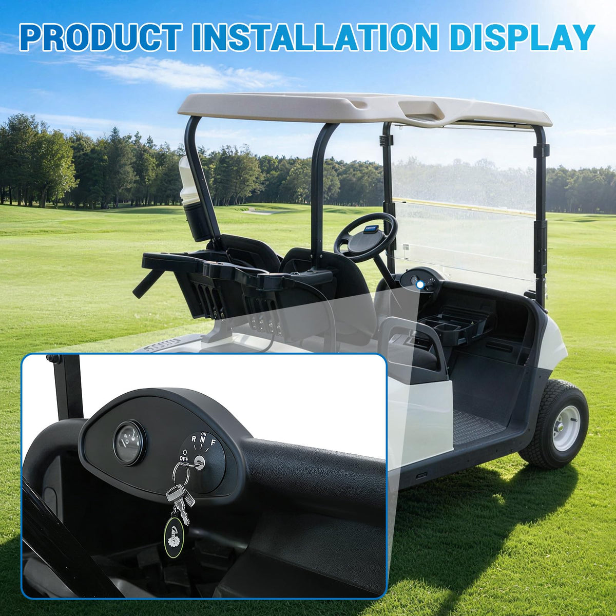 CartClan EZGO key highlights compatibility with TXT, RXV, MPT carts