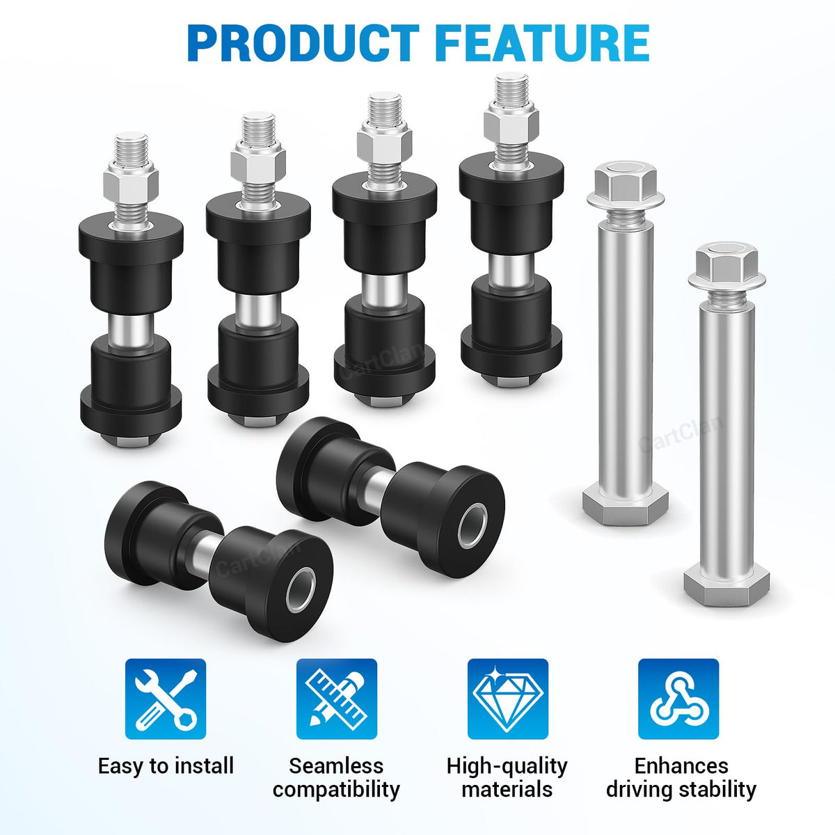 CartClan EZGO PDS/TXT rear screws image confirms secure mounting.