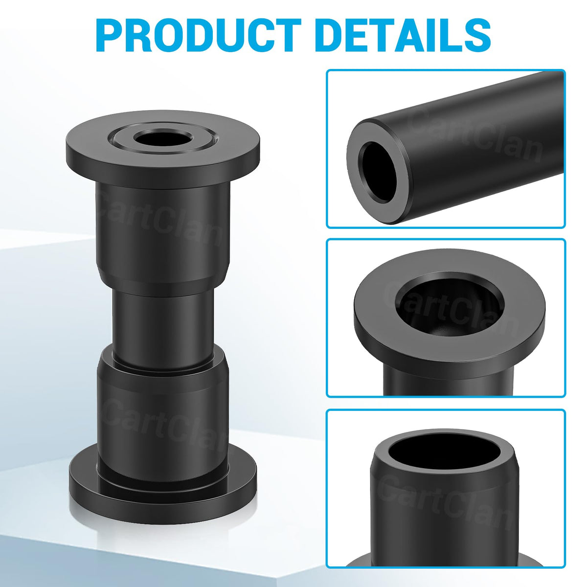 CartClan EZGO RXV driver-side bushing close-up for reduced play