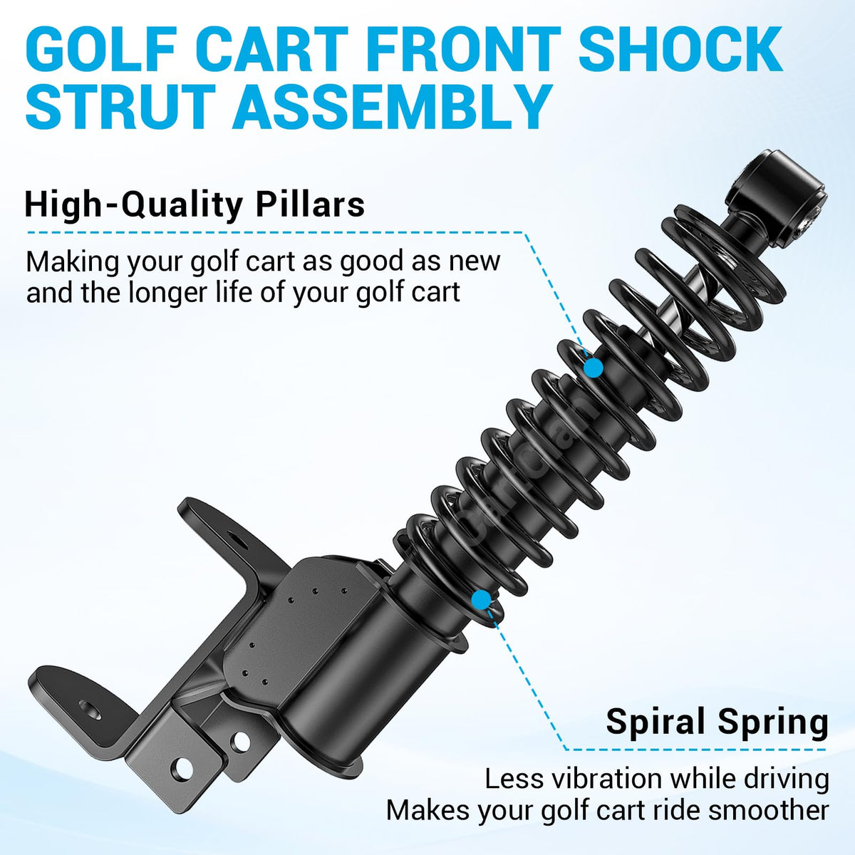 CartClan EZGO RXV front shocks replacement kit for 2015+ models