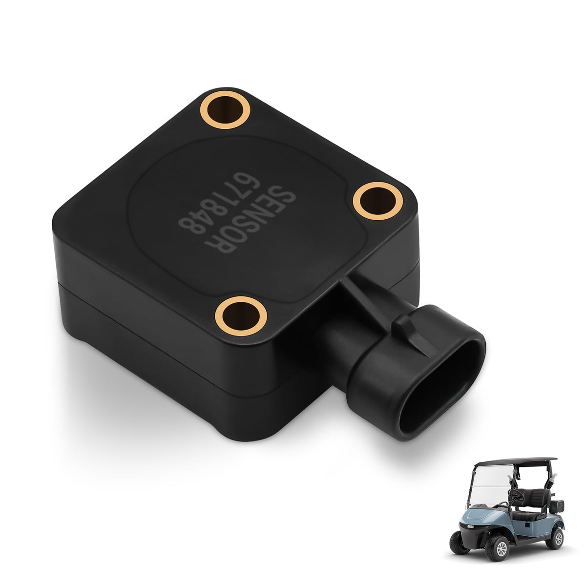 CartClan EZGO RXV throttle sensor close-up for precise throttle control.