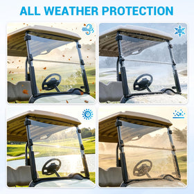 CartClan EZGO RXV windshield clips and screws for quick install.