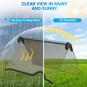 CartClan EZGO RXV windshield made of durable PC material
