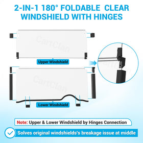 CartClan EZGO RXV windshield installs in minutes with no drilling.