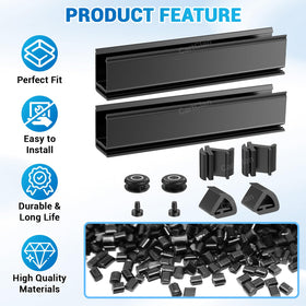 CartClan EZGO RXV lower windshield latch locks the panel firmly on uneven roads.