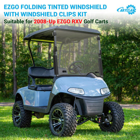 CartClan EZGO RXV windshield package content including hardware