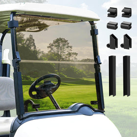CartClan EZGO RXV windshield tinted for glare reduction and UV protection