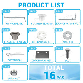 CartClan screws and nuts set for easy installation and secure fit.