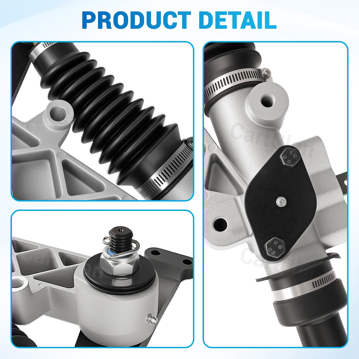 CartClan EZGO steering box compatibility label helps quick model identification.