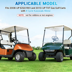 CartClan EZGO tune up kit in use during golf cart maintenance session.