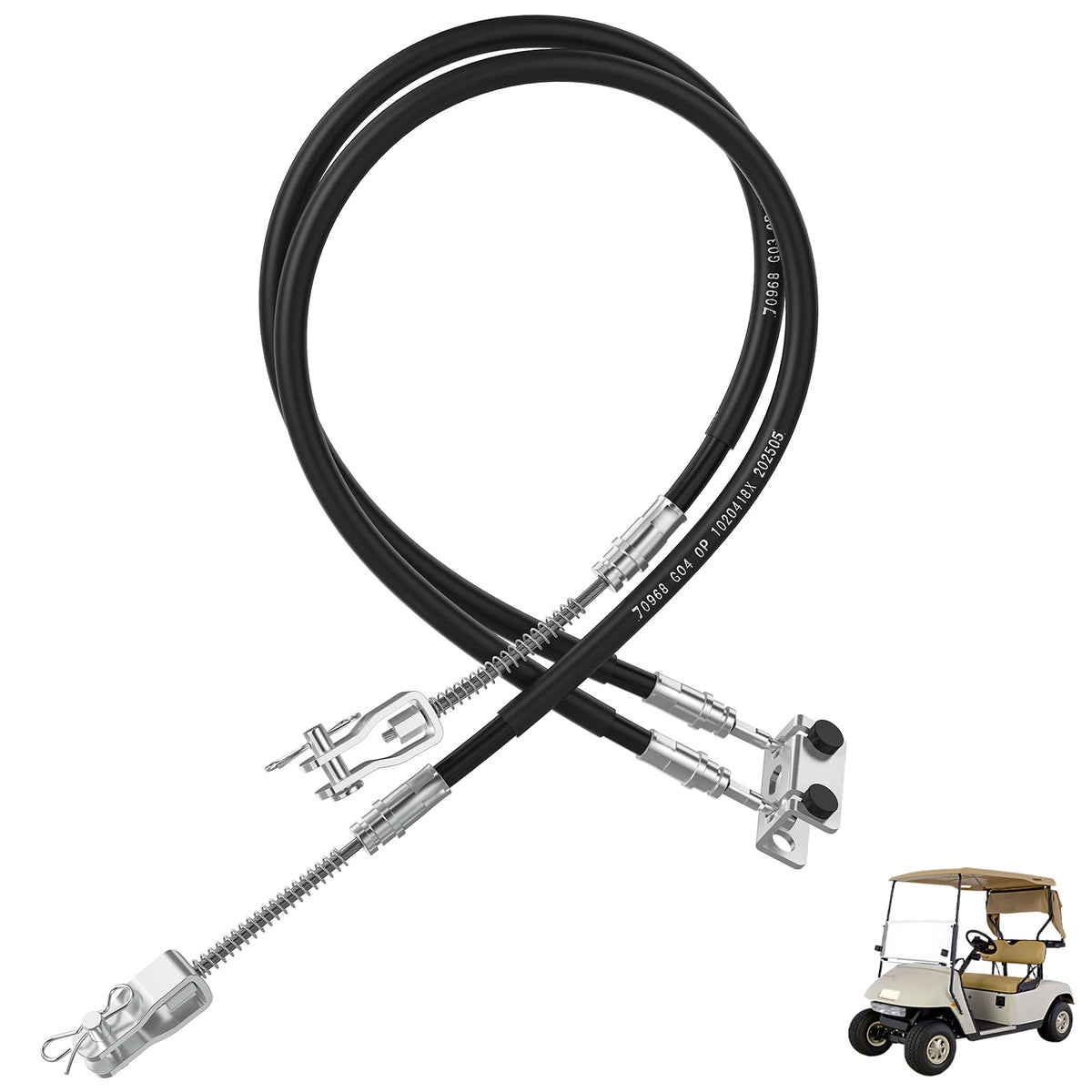 CartClan EZGO TXT brake cable passenger side for smoother braking performance
