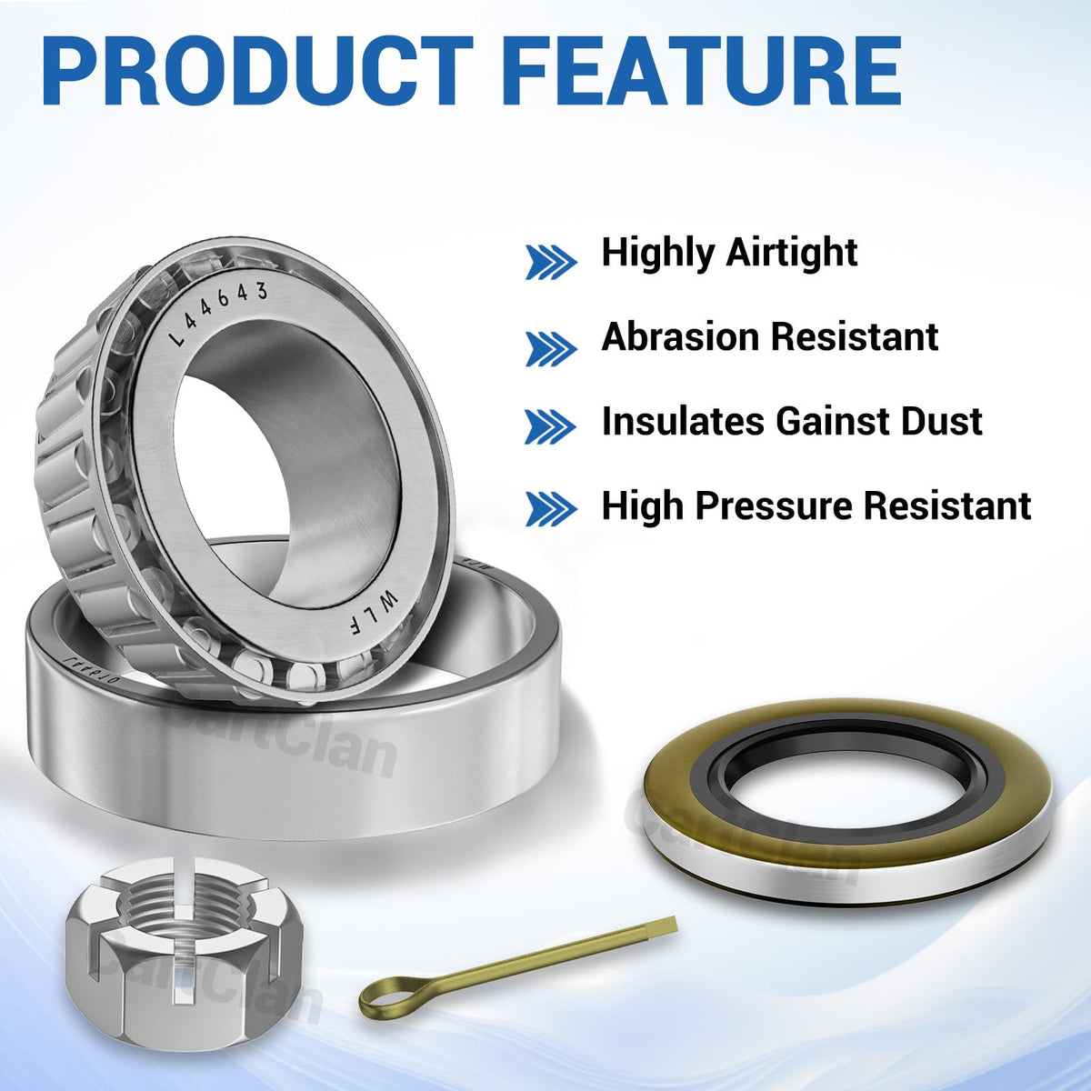 CartClan EZGO TXT hub oil seals protect against dirt and moisture.