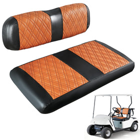 CartClan EZGO TXT front seat cover with diamond pattern protects seats.