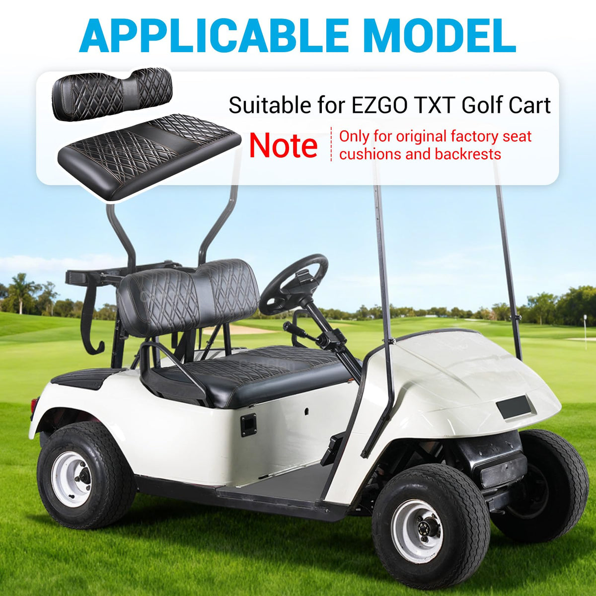 CartClan EZGO TXT front-seat cover installation for quick upgrade