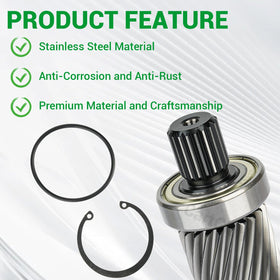 CartClan EZGO TXT input shaft kit features clasp spring for reliable assembly
