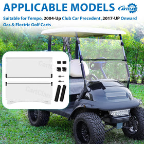 CartClan foldable windshield on Onward demonstrates easy airflow control