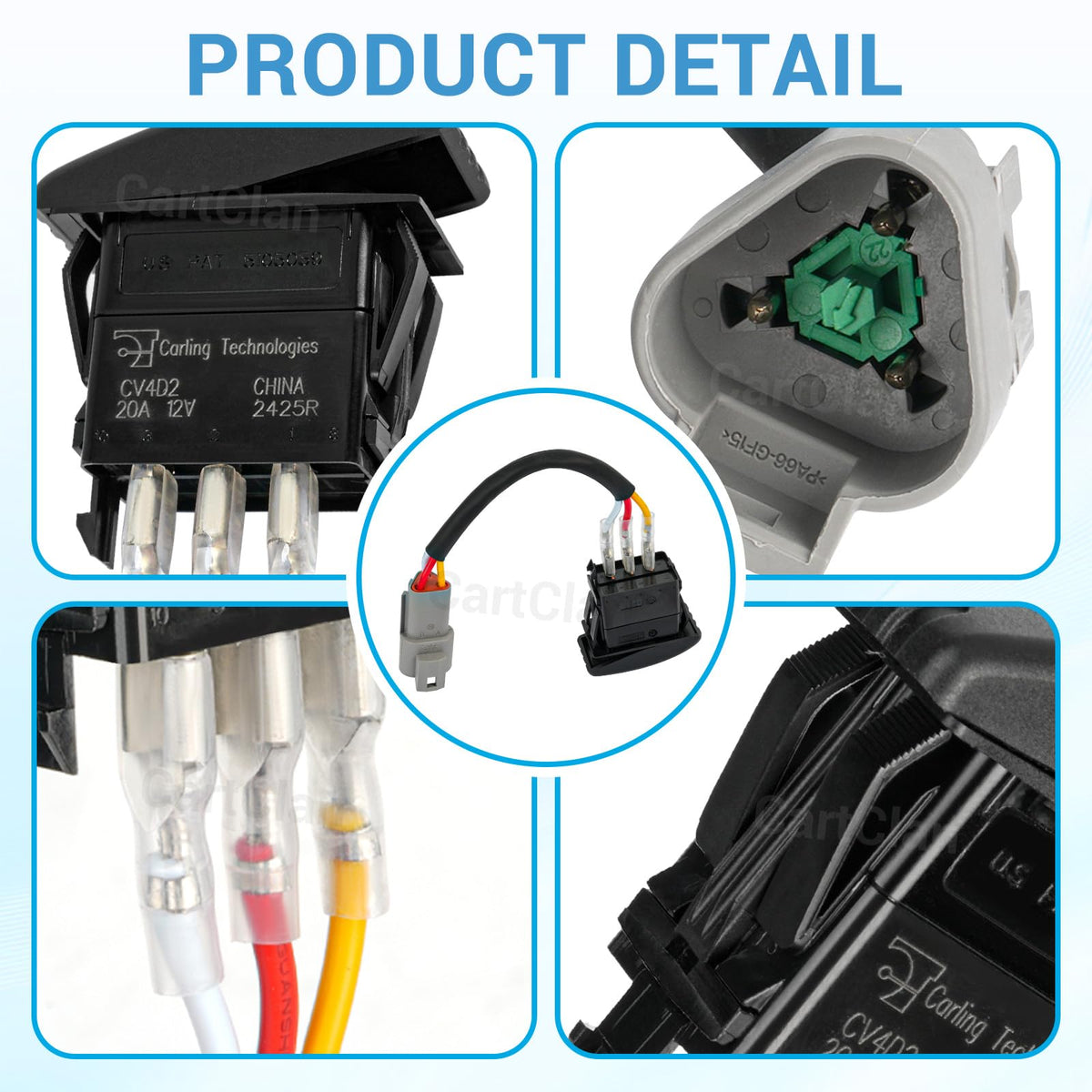 CartClan packaging includes one Yamaha forward reverse switch for easy upgrade.