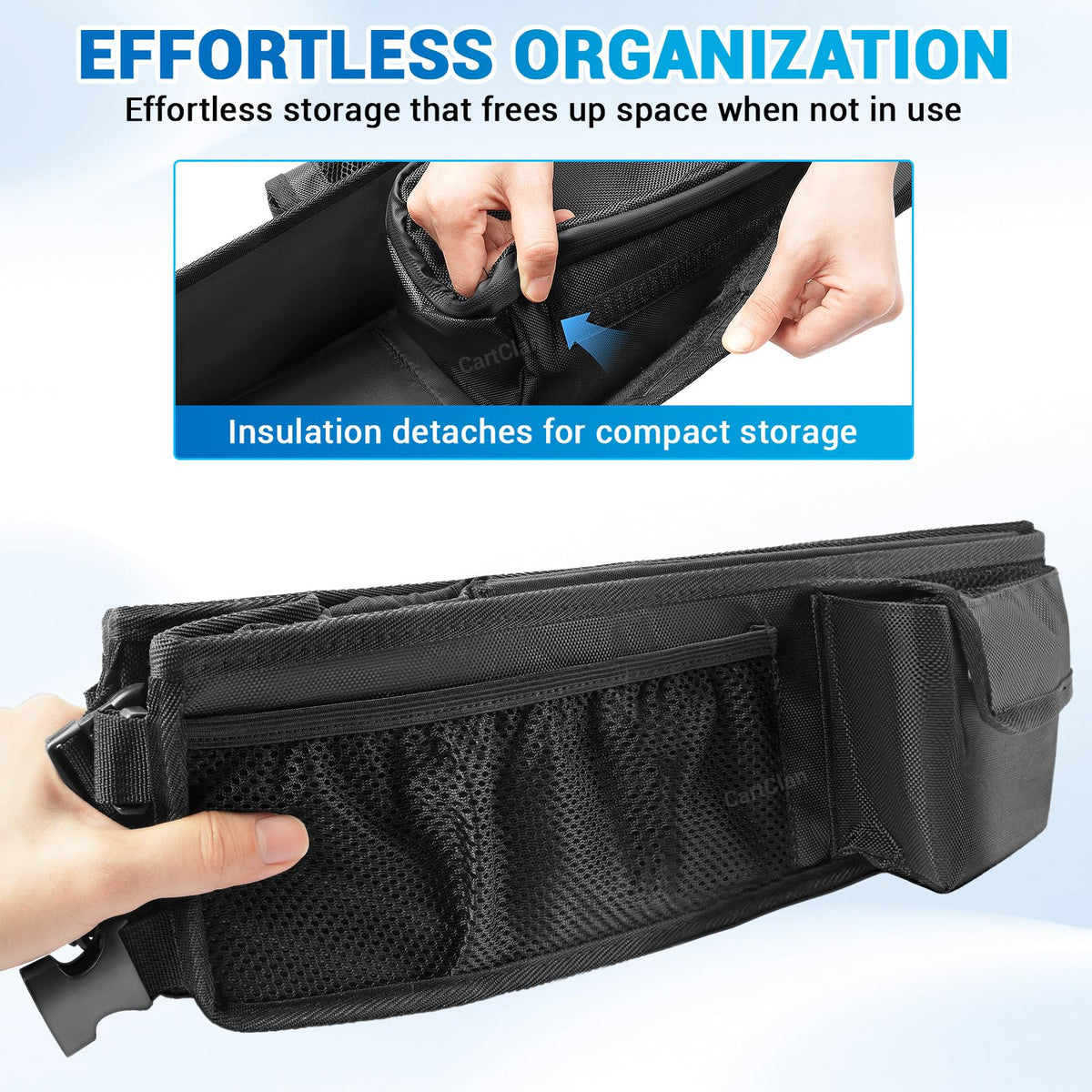 CartClan front basket compatible with Club Car Precedent for easy upgrades.