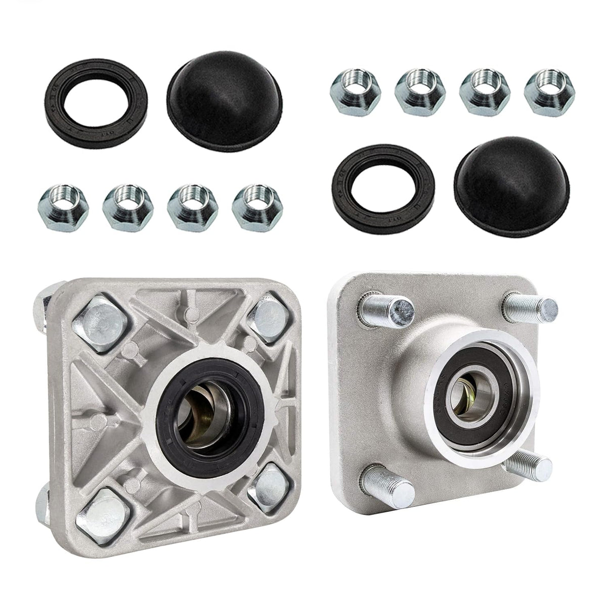 CartClan front wheel hub assembly with bearings for Yamaha G2, promoting smooth rides.