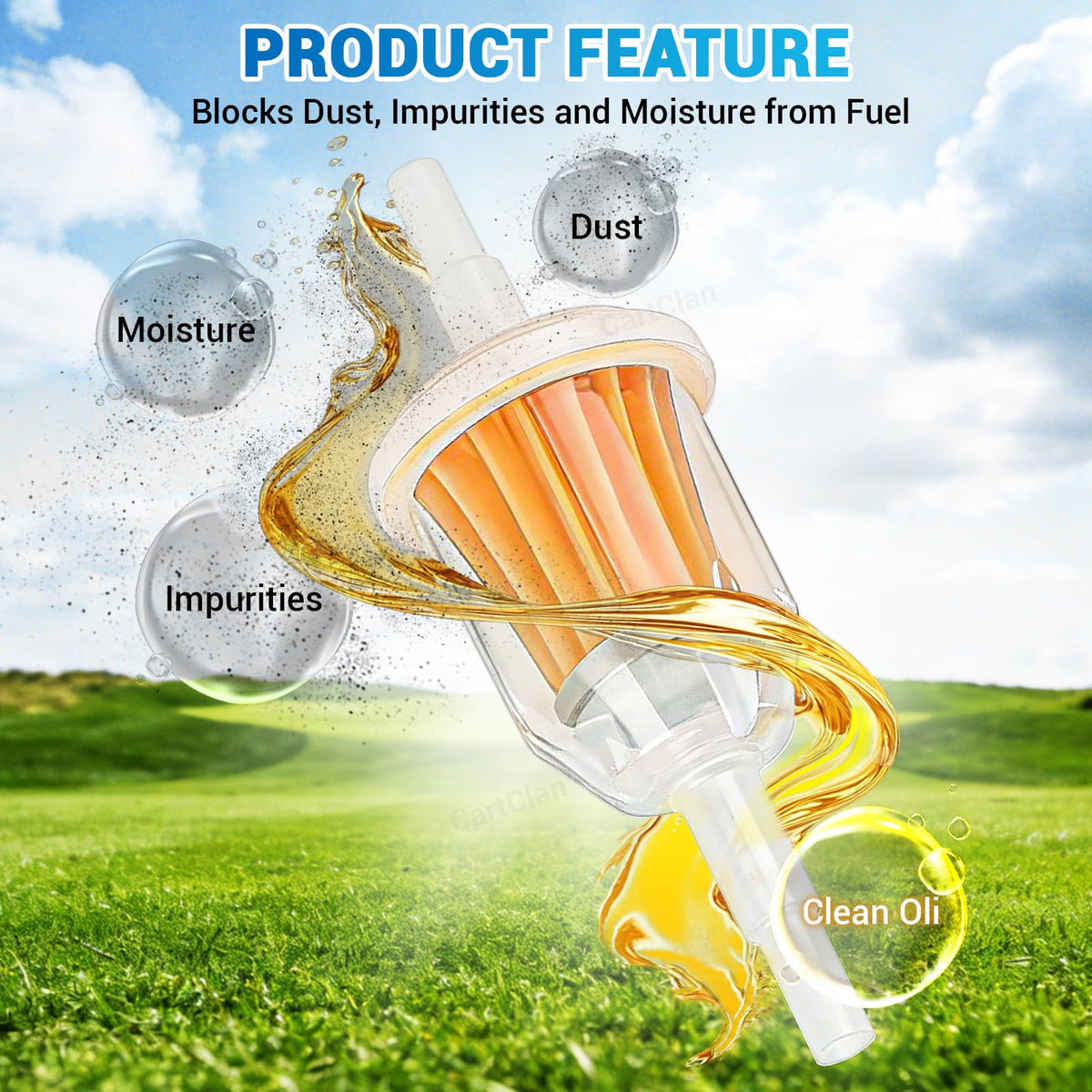 CartClan EZGO fuel filters image support clean fuel delivery and consistent power.