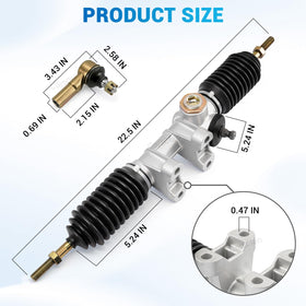 CartClan G22 steering gear box package contents for replacement installation.