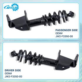 CartClan replacement front shocks pack maintains responsive front suspension.