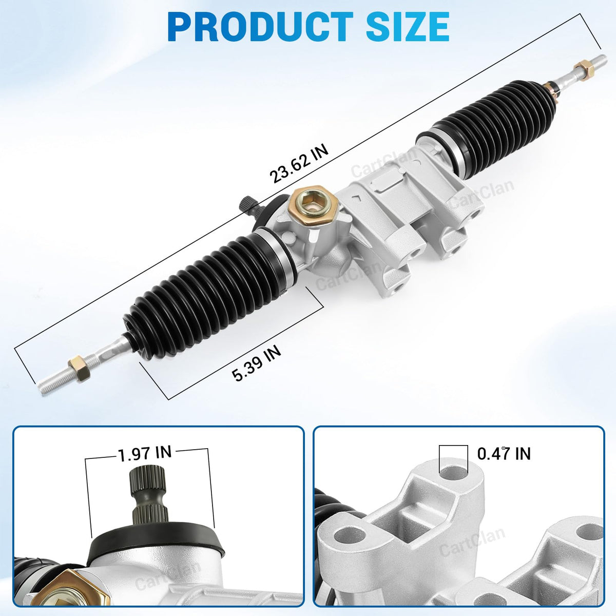 CartClan G29 steering gear box package contents for easy replacement