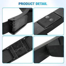 CartClan golf cart bag strap enables quick, tool-free attachment.