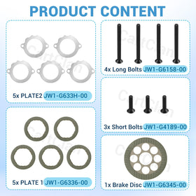 CartClan long bolts from brake kit for secure mounting