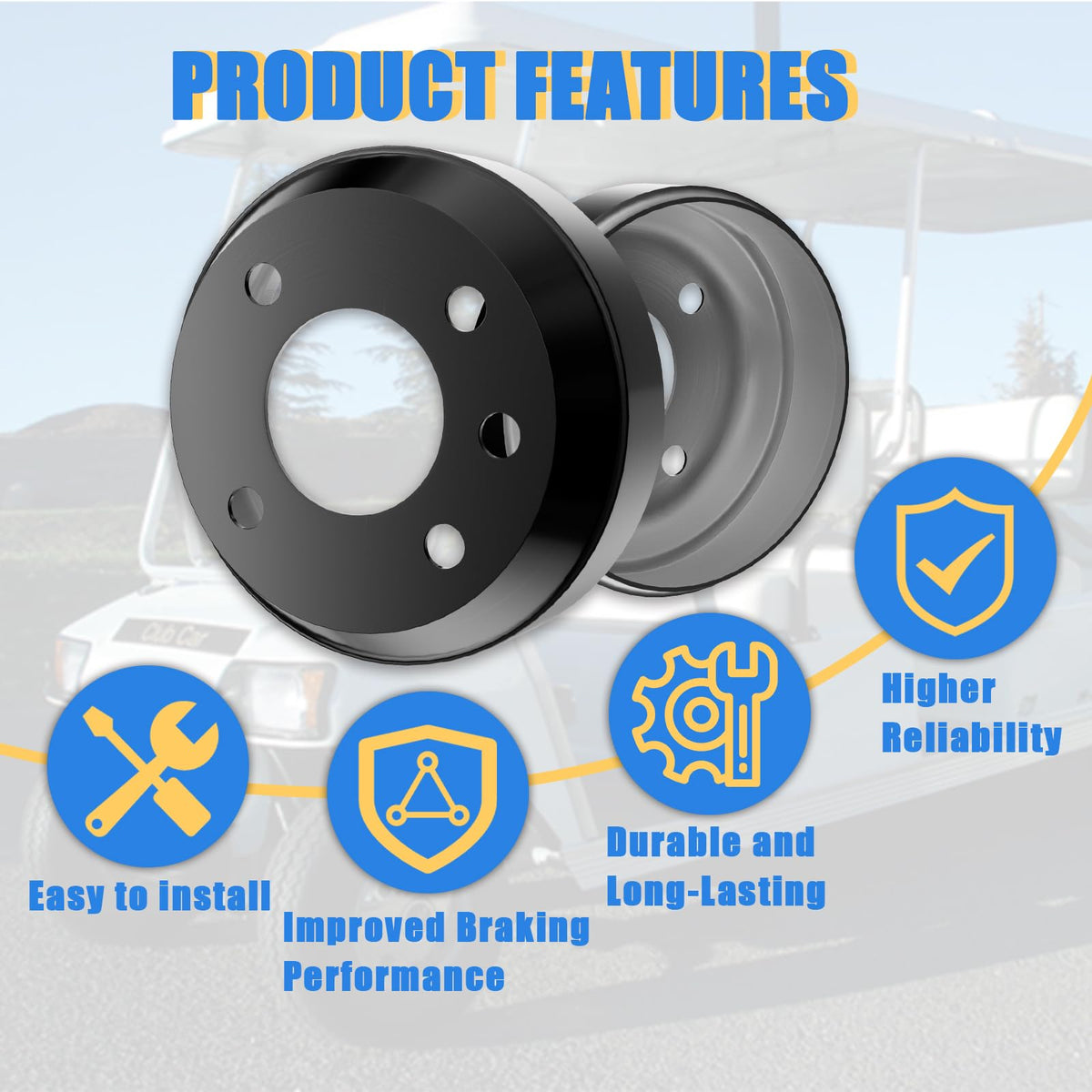 CartClan brake shoe spring kit close-up supports easy installation.