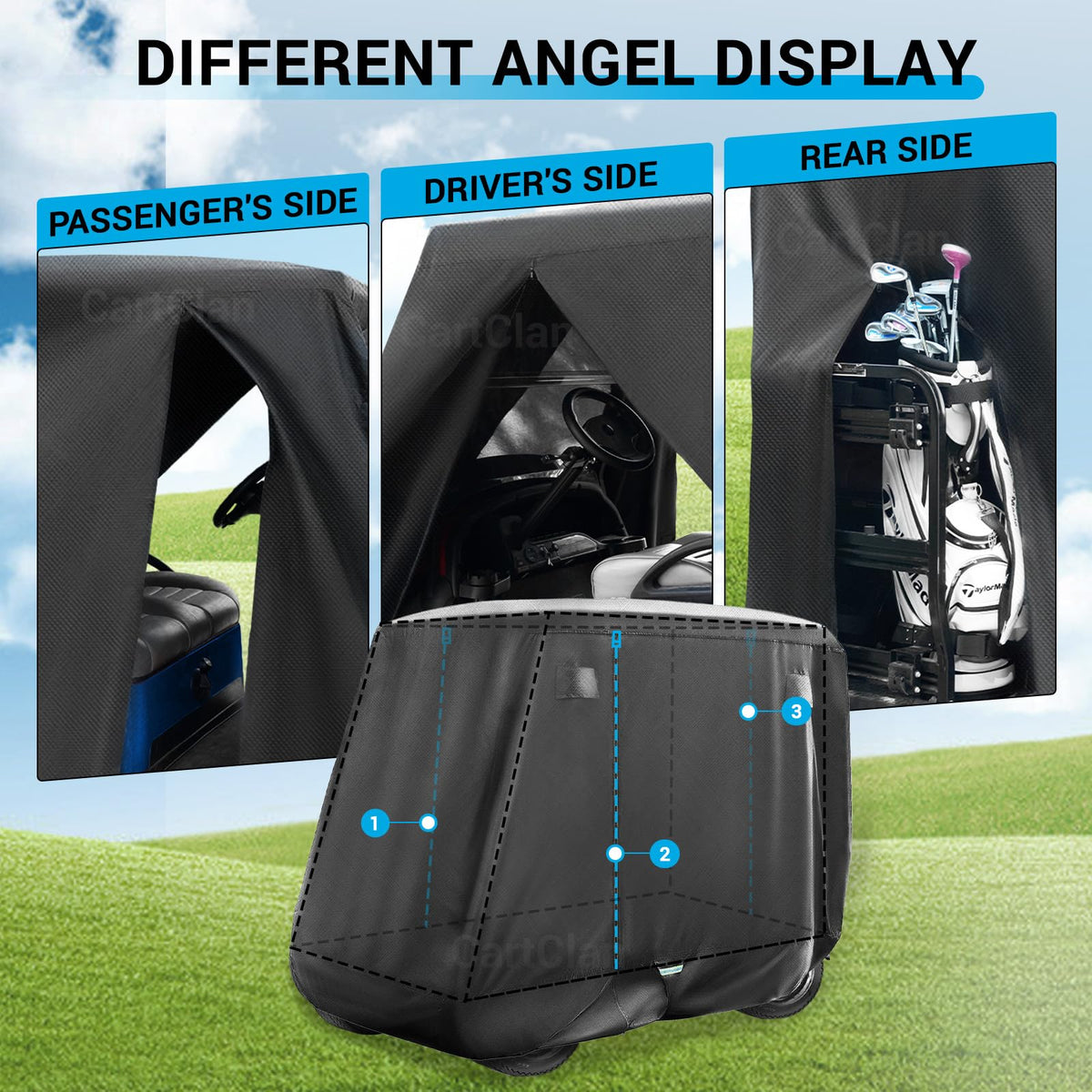 CartClan ventilated design with four vents for better airflow.