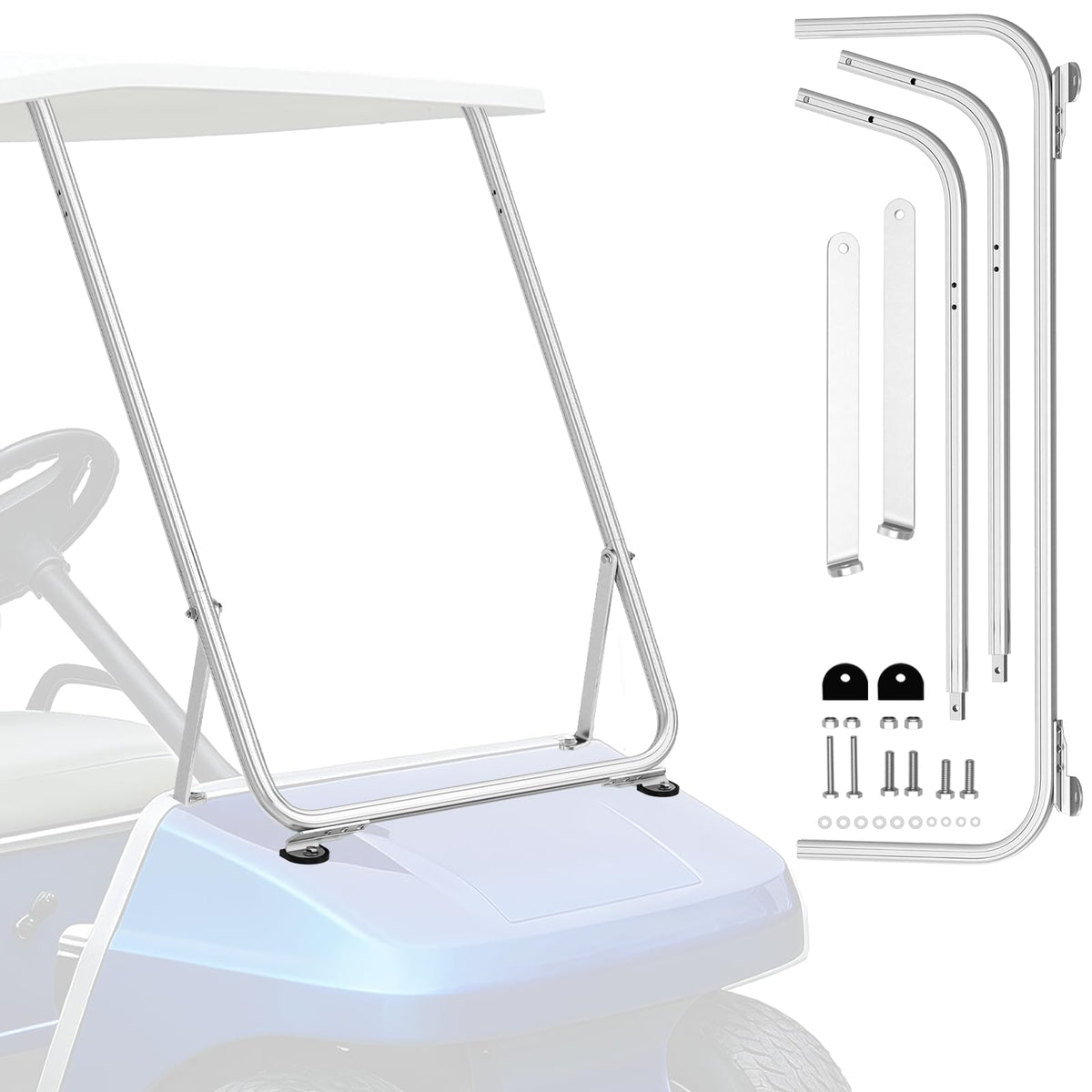 CartClan golf cart front strut brackets aluminum for Club Car DS; enhances stability