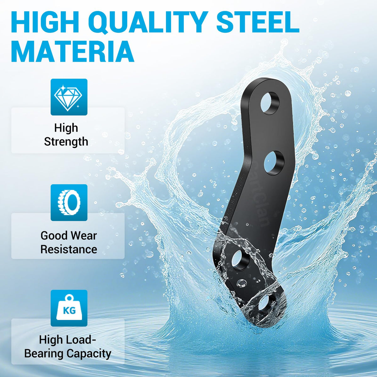 CartClan knuckle arm for Yamaha G22/G23 passenger view—durable replacement to reduce wear.