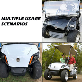Installation guide preview for CartClan Yamaha G29 badge replacement.