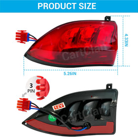 CartClan taillight kit label showing OEM numbers for reference
