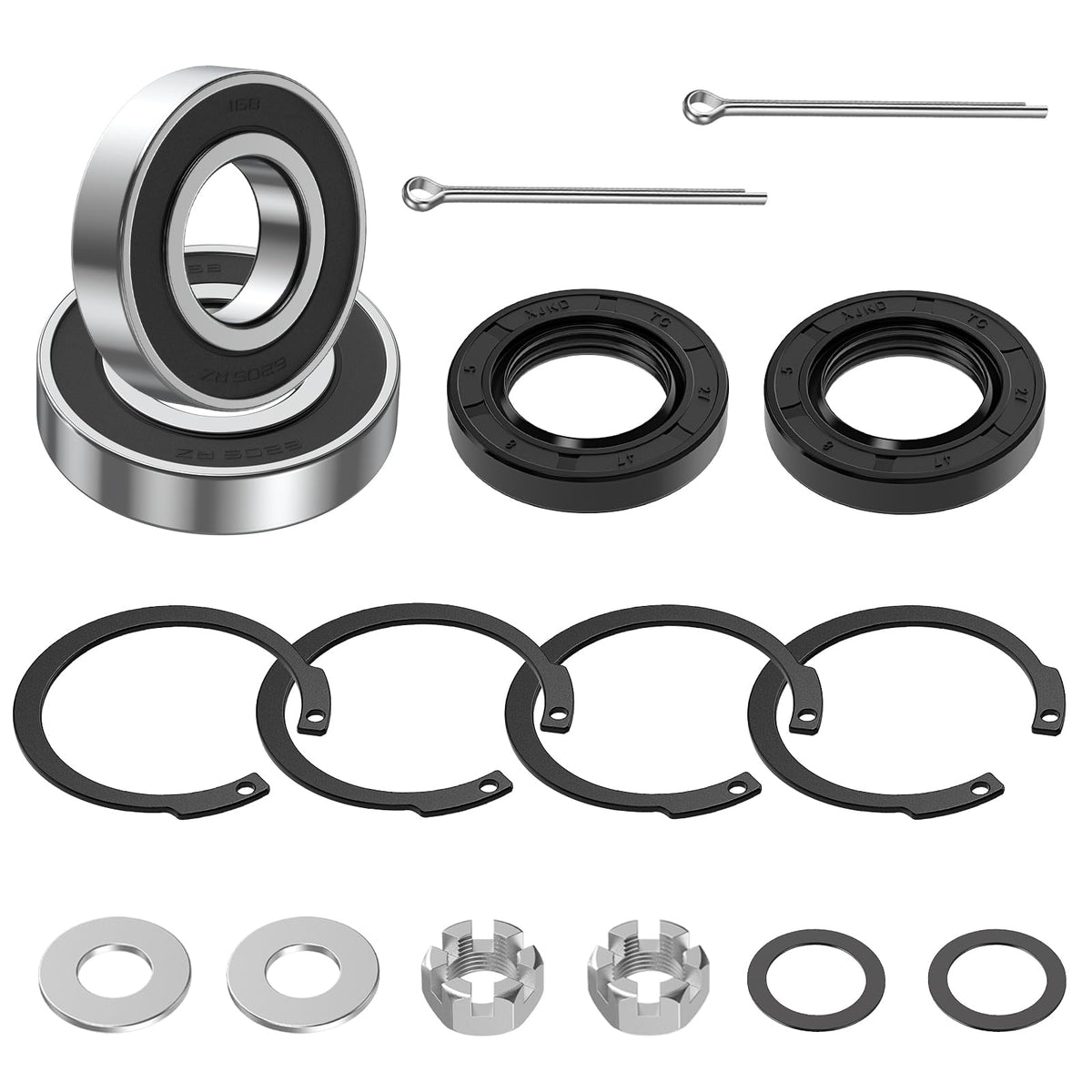 CartClan rear axle kit for EZGO with bearings and seals