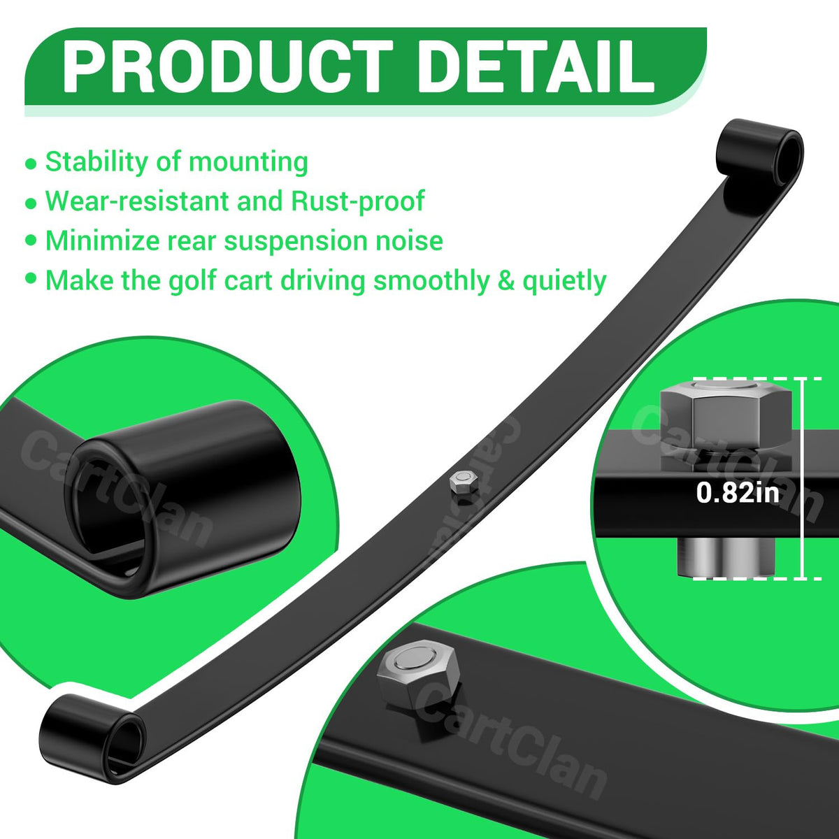 CartClan kit reduces road noise for quieter rides.