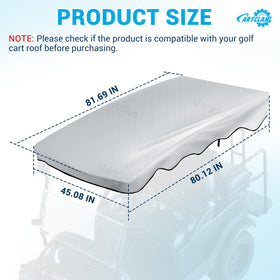 CartClan 210D silver-coated fabric provides heat insulation and UV protection.