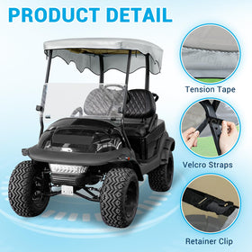 CartClan tool-free installation for 2004-UP 2-seat Club Car Precedent