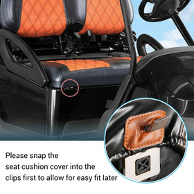 CartClan backrest cover helps keep the rear area clean during rides.