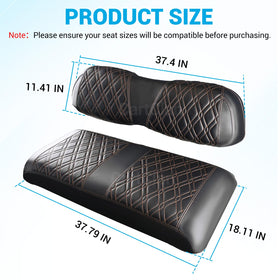 CartClan compatible with 2000-5-up Club Car DS front cushions.