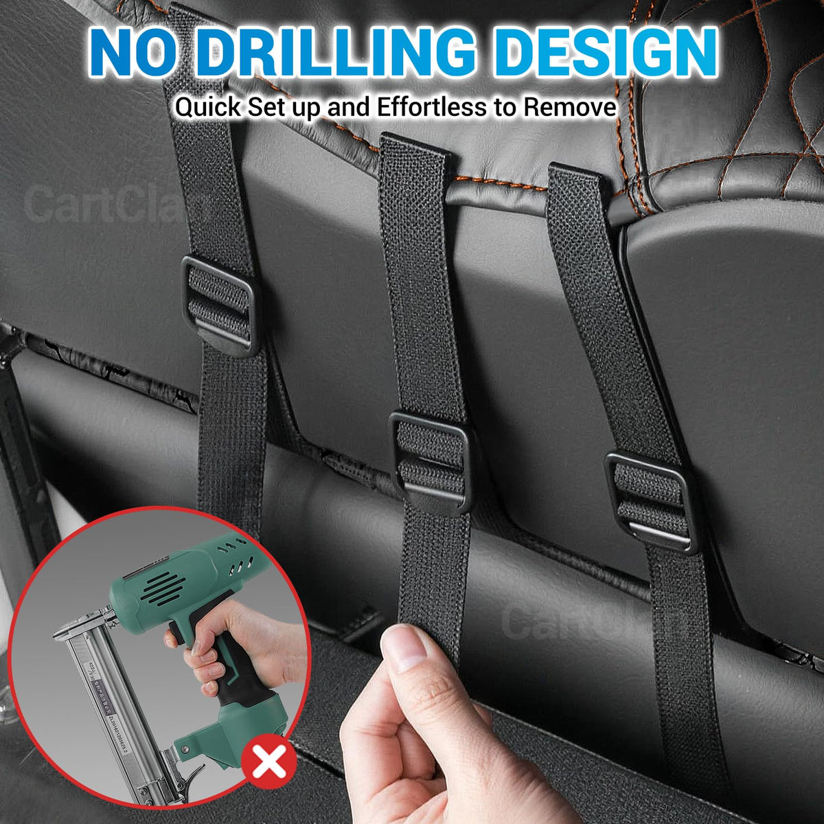 CartClan easy wipe-clean surface maintains a fresh interior.