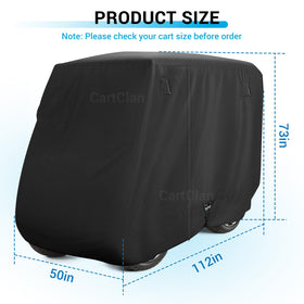 CartClan three-zipper doors provide easy bag access without removing cover