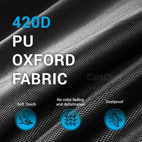 CartClan cover details of waterproof zippers for rainy day use