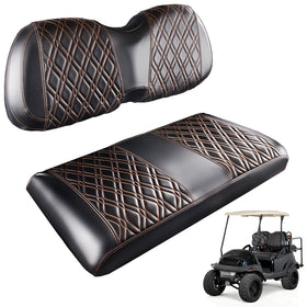 CartClan golf front seat cover with diamond pattern protects upholstery and upgrades style