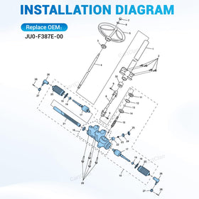 CartClan installation reminder image focusing on grease and alignment guidance.